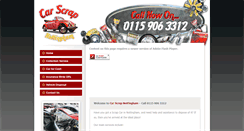 Desktop Screenshot of carscrapnottingham.co.uk
