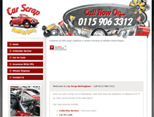 Tablet Screenshot of carscrapnottingham.co.uk